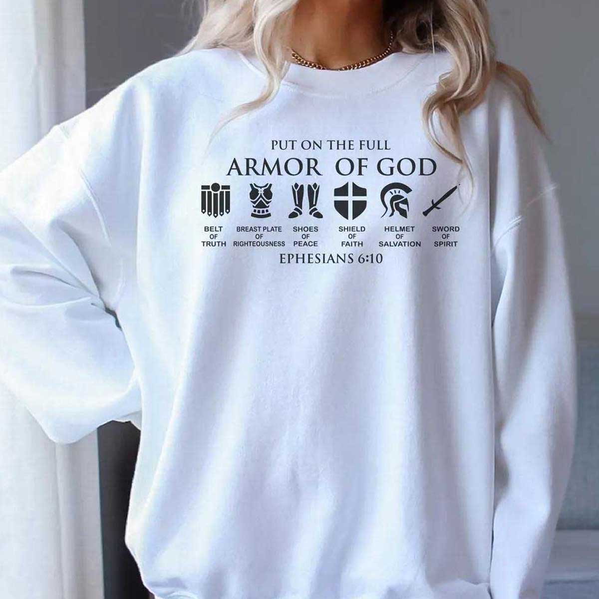 Armor of God Sweatshirt – Inspiring Wear for Believers
