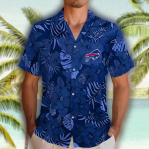 Buffalo Bills Hawaiian Shirt Blue Jungle Vibes Fan Gear 2