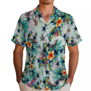 Dallas Cowboys Hawaiian Shirt Tropical Foliage Green Design 2