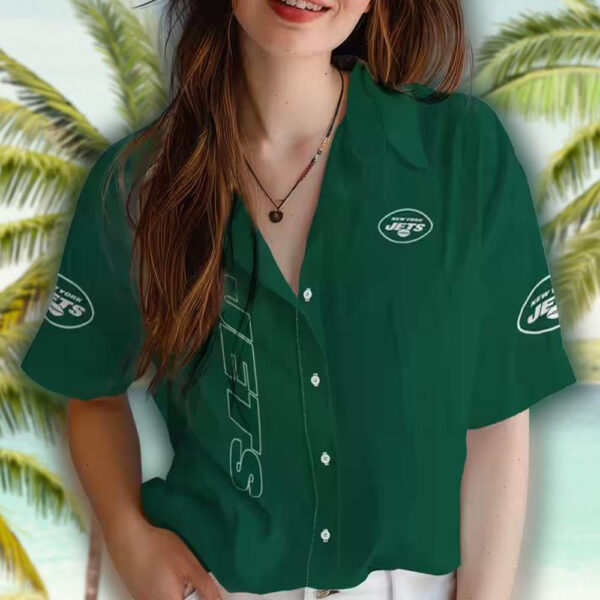 New York Jets Stuart Minion Green Hawaiian Shirt for Fans 4