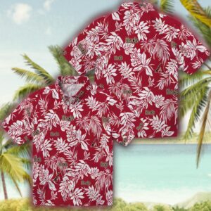 Arizona Diamondbacks Tropical Hawaiian Shirt Red White Design 3