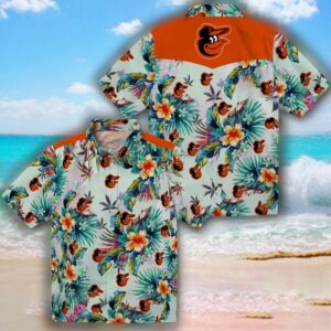 Baltimore Orioles Green Tropical Hawaiian Shirt for Fans 3