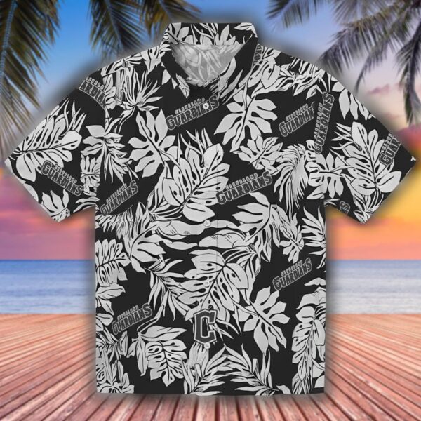 Cleveland Guardians Monstera Leaf Hawaiian Shirt Black 1