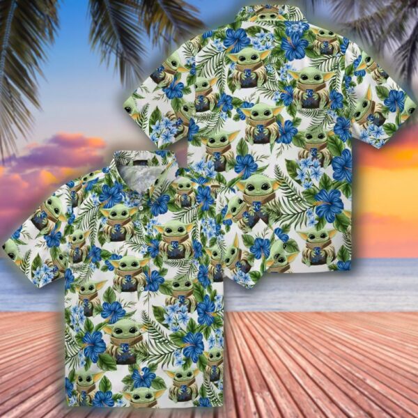Kansas City Royals Yoda Green Hawaiian Shirt Tropical Design 3