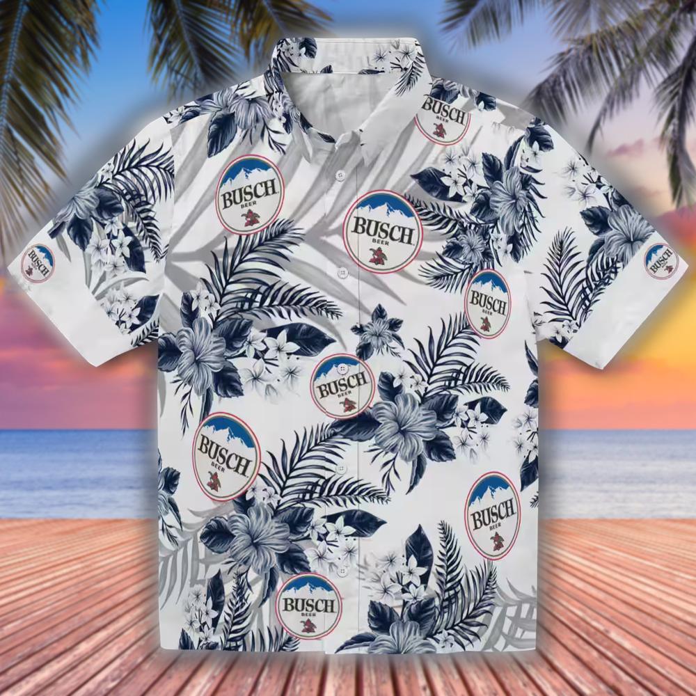 Milwaukee Brewers Hawaiian Shirt Navy Blue Hibiscus Palm Design Milwaukee Brewers Hawaiian Shirt Navy Blue Hibiscus Palm Design