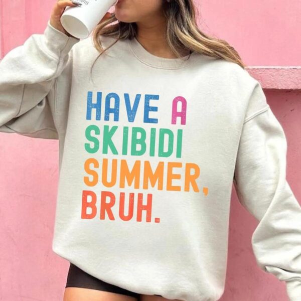 Have a Bussin Summer Bruh Shirt, Funny Colorful Summer Sublimation Design